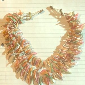Vintage shell and bead necklace